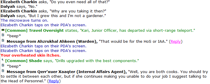 She even said she doesn't need the vegetables she stole from the kitchen, also a screenshot of me reporting to the Warden and IAA.